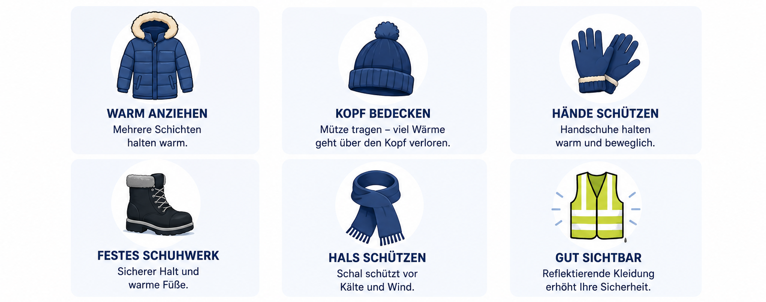 Elektromobil im Winter: Richtige Kleidung