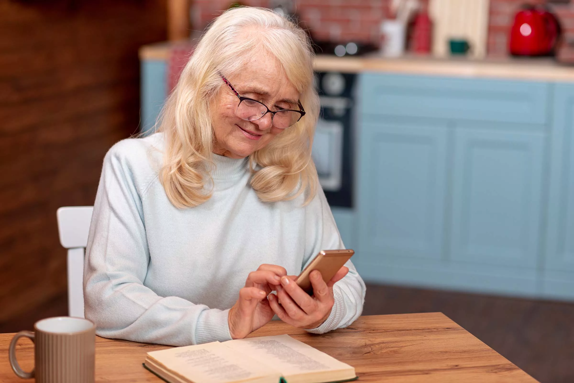 Dating im Alter am Handy