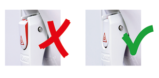 Darstellung der Vakuumsanzeige