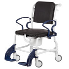 Rebotec Dusch und Toilettenstuhl Chicago 58cm Farbe grau/blau