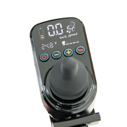 Joystick mit Anzeige am E-Rollstuhl Edward