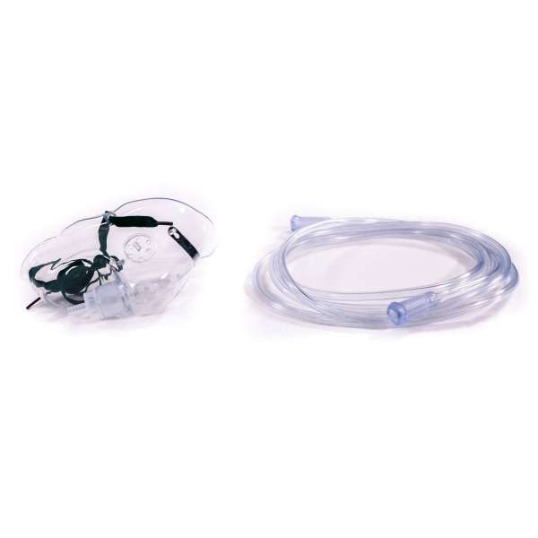 Sauerstoffmaske mit 2,1 m Schlauch für Erwachsene