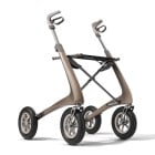 Schrägansicht ACRE Carbon Rollator Overland braun metallic