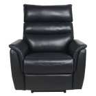 Aufstehsessel München Leder in schwarz von vorne