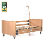 Burmeier Dali Premium Pflegebett mit Holzverkleidung inklusive Bettgalgen