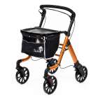 rehashop Indoor-Rollator Teckel Farbe Kupfer mit Tablett