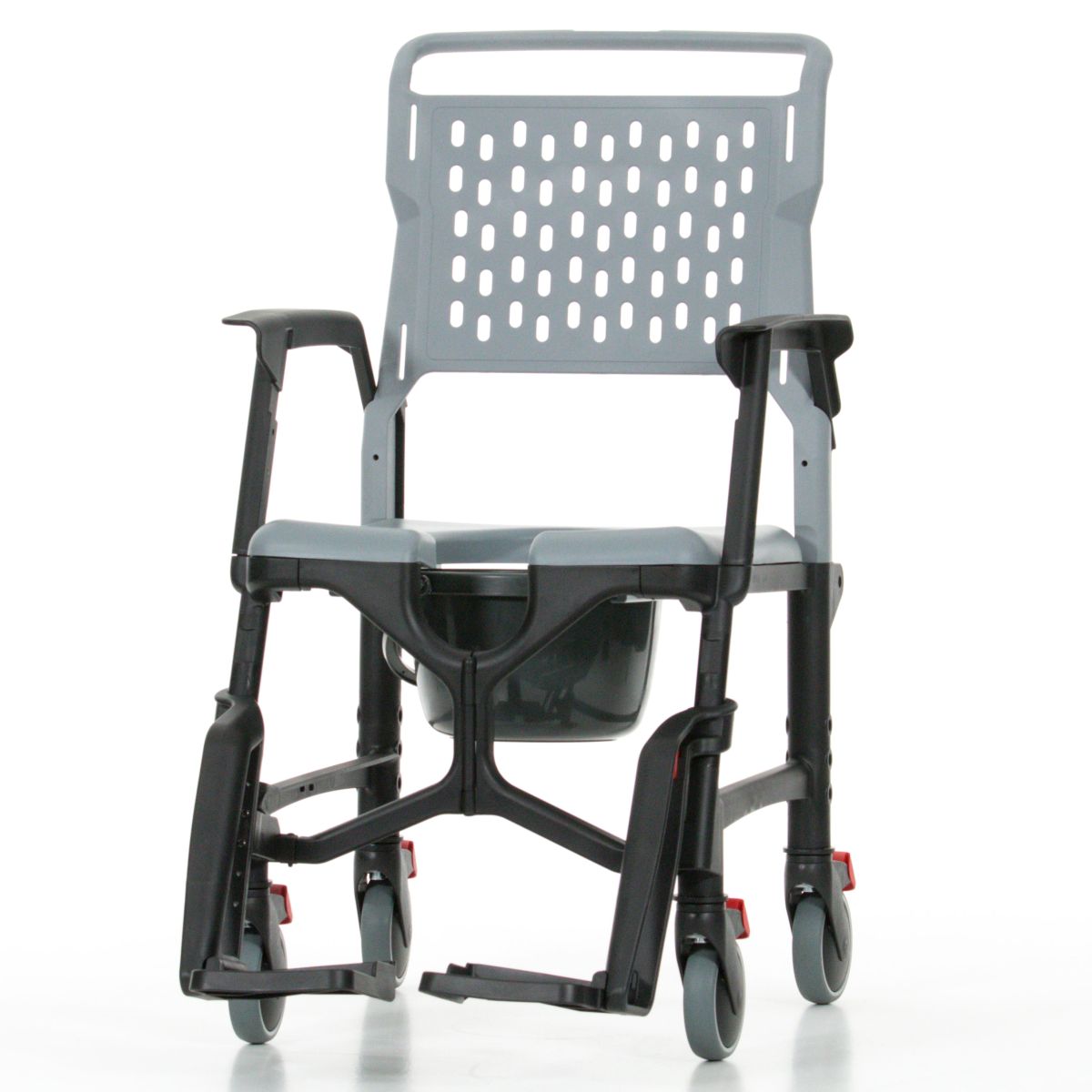 CARELINE Faltbarer Dusch- und Toilettenrollstuhl Juno