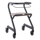 SALJOL Wohnraumrollator grau 58cm Velvet Grey
