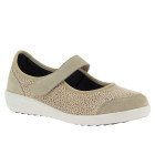 Varomed Sevilla Stretch-Ballerina in Schuhweite K Farbe Kiesel