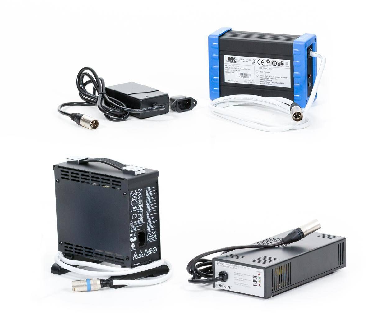 MK POWERED Ladegeräte für Elektromobile und Elektrorollstühle