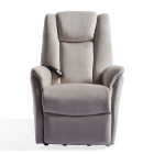 Aufstehsessel Windsor Technic in Sitzposition, Ansicht von vorne, Farbe sand