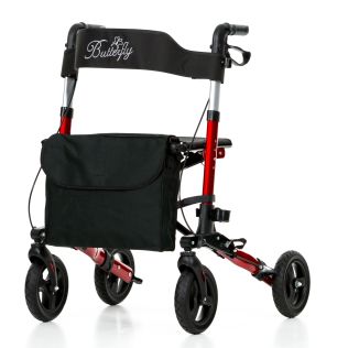 Rollator Butterfly rot Softreifen B-Ware