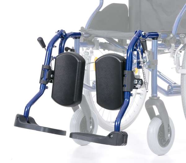 Rollstuhl Fußstützen für REHASHOP Bison 2 Blue