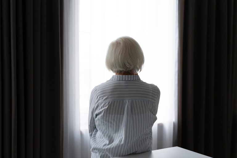 Frau mit Depressionen