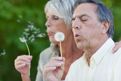 Pollenallergie Mann und Frau