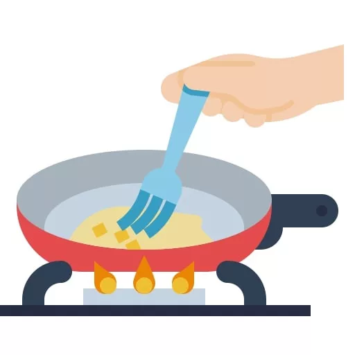 öl in der pfanne icon