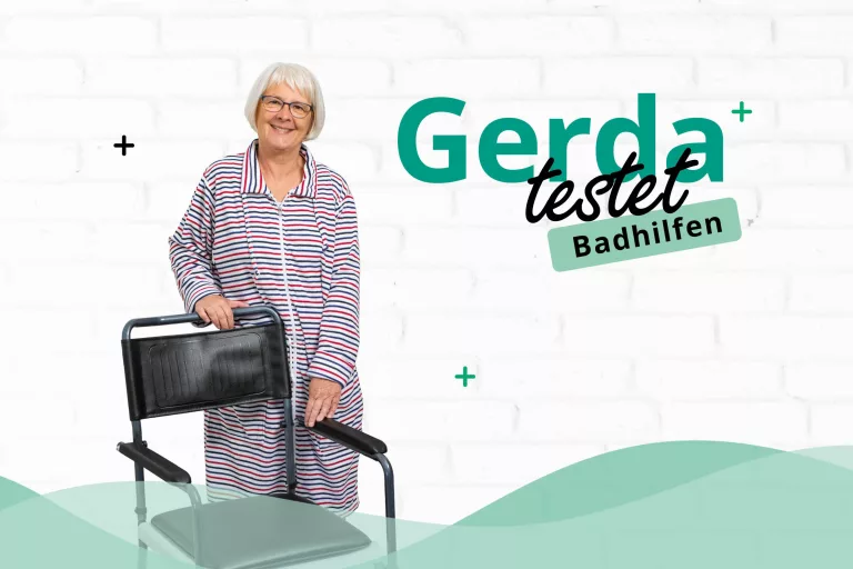 Gerda testet Badhilfen