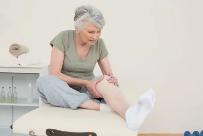 Osteoporose Frau mit Schmerzen